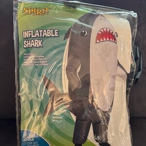 Spirit Inflatable Shark Costume - Black, White, Red